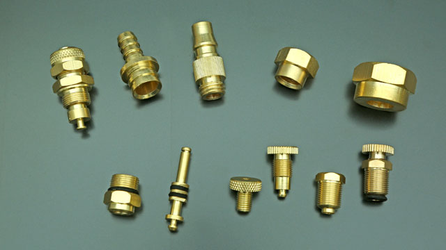 Brass hose barb and gas fittings