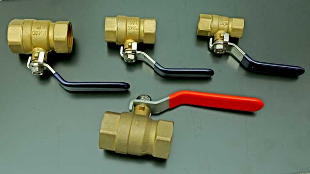 Brass ball valves and ball accessories