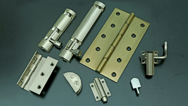 Brass building hardware